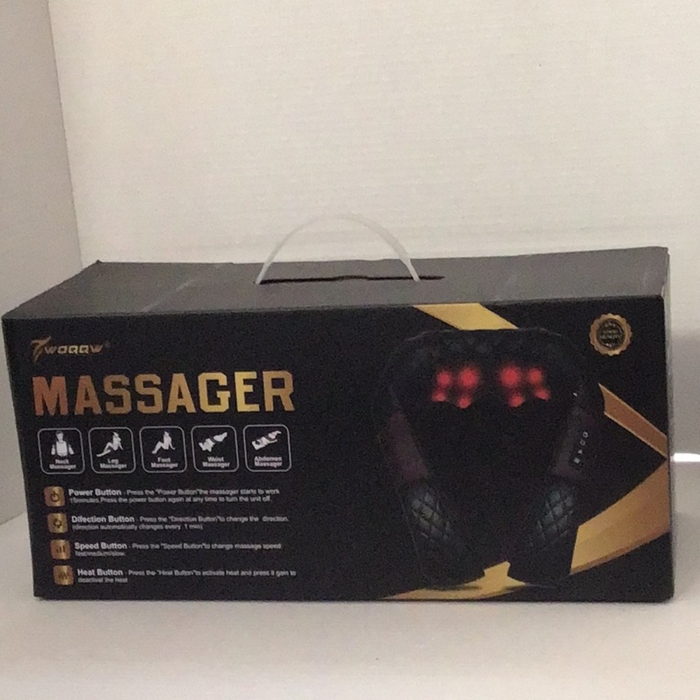 Black and Gold Massager with Multiple Settings